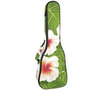 Monstera Étui rembourré pour ukulélé de concert de 58,4 cm Motif feuilles tropicales imperméable et durable, Multicolore 04, 25.9x9x3.1in/66x23x8cm, Organiseur de sac