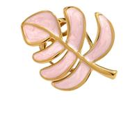Monstera Leaf Bague déclaration pour femme en acier inoxydable émaillé avec grandes feuilles, plante tropicale, nature, bagues réglables, ouvertes, confortables, pour l'été, style bohème, Réglable
