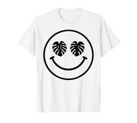 Monstera Leaf Happy Face Émoticône pour Amoureux des Plantes T-Shirt