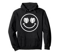Monstera Leaf Happy Face Plantes Tropicales Lover Beach Design Sweat à Capuche