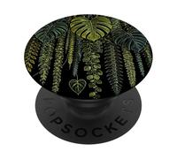Monstera Leaf Plante d'intérieur botanique Tropicale d'été PopSockets PopGrip Adhésif