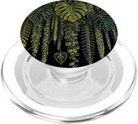 Monstera Leaf Plante d'intérieur botanique Tropicale d'été PopSockets PopGrip pour MagSafe
