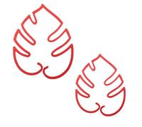 Monstera Lot de 2 tuteurs verticaux pour plantes d'intérieur et d'extérieur Motif feuilles