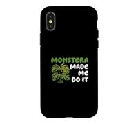 Monstera Made Me Do It pour Les Amateurs de Jardinage d'intérieur Coque pour iPhone X/XS
