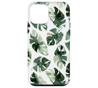 Monstera Nature Motif Aquarelle Feuilles Tropicales Coque pour iPhone 12 Mini