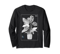 Monstera Plant Citation inspirante Art Minimaliste Manche Longue