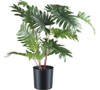 Monstera plante artificielle 50 cm vert dans pot plastique 10x10 cm avec terreau pour votre maison