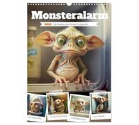 Monsteralarm L'invasion des petits esprits de méduses (calendrier mural 2026 DIN A3 haut) Calendrier mensuel CALVENDO