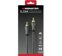 Monster Câble subwoofer RCA mâle-RCA mâle 5 m OFC Duraflex Noir