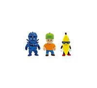 MONSTERFLEX Stumble Guys 64390005 Lot de 3 Figurines du Jeu vidéo Extensible et élastique, 25 cm, à Collectionner, pour Adultes, Enfants de Plus de 6 Ans, Bizak