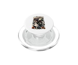 Monsters After Midnight Classique Gothique Halloween Party PopSockets PopGrip pour MagSafe