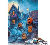 Monsters and Pumpkins on Halloween Puzzle 1000 Pièces Educa Jouet en Bois Jeu D'Intelligence Décoration Intérieure Jeu Éducatif Challenge Toy Adultes Et Enfants À Partir De 14 Ans 500pcs (52x38cm)