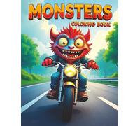 MONSTERS Coloring Book: Over 50 MONSTER designs to keep you relaxed and stress free, all printed on single sided pages for adults and teens