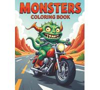 MONSTERS Coloring Book: Over 50 MONSTER designs to keep you relaxed and stress free, all printed on single sided pages for adults and teens