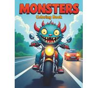 MONSTERS Coloring Book: Over 50 MONSTER designs to keep you relaxed and stress free, all printed on single sided pages for adults and teens