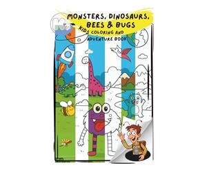 Monsters, Dinosaurs, Bees and Bugs: Kids Coloring and Adventure Book