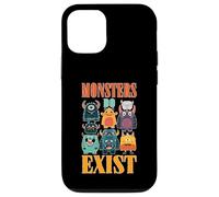 Monsters Do Exist Horror Creepy Spooky Fan Coque pour iPhone 12/12 Pro