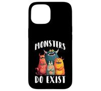 Monsters Do Exist Horror Creepy Spooky Fan - Coque pour iPhone 15
