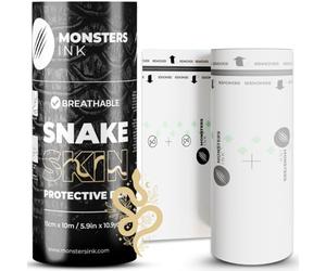 Monsters Ink Snake Skin Pansement Tatouage Waterproof, Second Skin Transparent Dressing Bandage for Faster Healing (15cm x 10m Roll)