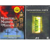 Monsters, Madness & Mayhem : The Sci-Fi Channel 3 Disc Box Set : The Devil , Witches , Creatures , Superstitions , The History Of Halloween , Paranormal Cops Complete Season One 2 disc Set : Combined Total 5 Discs - 492 Minutes