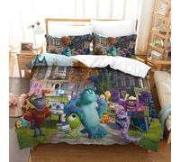 Monsters University Ensemble Housse De Couett Imprim¿¿ D Et Taie D'oreiller ,Ultra Doux Microfibre Hypoallerg¿¿Nique £¬Pcs£¬Ensemble Housse De Couette Ave