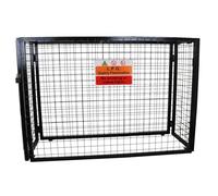 MonsterShop - Cage Métallique Pliante en Acier Galvanisé avec Serrure pour Entreposage de Bouteilles de Gaz Standard de 19 kg, Cage de 149cm x 100cm x 60cm