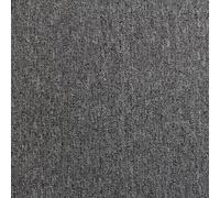 Monstershop - Tapis De Sol Au Mètre Carré De Tapis Sur Mesure Modulable Carreaux En Tissu Autoposant Pour Intérieur, Lot De 40 Tuiles 50 X 50 Cm 10 M² - Gris Anthracite
