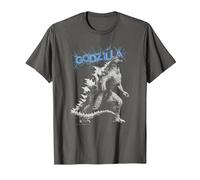 Monsterverse Godzilla Crackle - Produit sous Licence Officielle T-Shirt, Homme, Asphalte, M