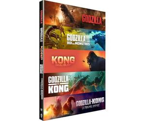 Monsterverse - Godzilla/Kong - 5 Films : Godzilla + Godzilla : Roi Des Monstres + Kong : Skull Island + Godzilla Vs Kong + Godzilla X Kong : Le Nouvel Empire