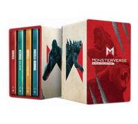 Monsterverse (Godzilla/Kong) - Collection 4 Films : Godzilla + Godzilla : Roi Des Monstres + Kong : Skull Island + Godzilla Vs Kong - 4k Ultra Hd + Blu-Ray - Boîtier Steelbook Limité