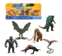 MonsterVerse Godzilla vs Kong Lot de 6 Mini Monstres 5,1 cm avec Monstres emblématiques du Film, édition limitée, Multicolore, Convient aux Enfants de 4 Ans et Plus