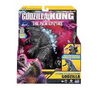 MonsterVerse - Godzilla x Kong, Figurine 2-en-1 articulée, 18 cm, Peel and Reveal, Modèle Godzilla - Titan Evolution, pour Les Enfants dès 4 Ans, MN3054
