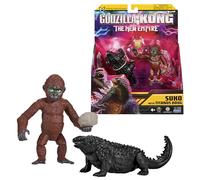 MonsterVerse - Godzilla x Kong, Figurine articulée, Suko 9 cm et Titanus 11 cm, pour Les Enfants à partir de 4 Ans, MN3037