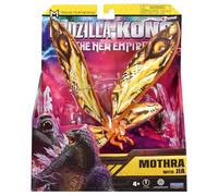 MonsterVerse Godzilla x Kong Le Nouvel Empire 15 cm Mothra Figurine emblématique de Film Collector + Mini JIA de 2,5 cm Convient aux Enfants à partir de 4 Ans