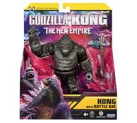 MonsterVerse Godzilla x Kong : The New Empire Figurine d'action Battle Scarred Kong de 15,2 cm, personnage emblématique du film à collectionner, comprend une hache de combat, convient aux enfants de 4