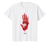 Monsterverse Godzilla x Kong : The New Empire Skar King Adulte T-Shirt, Enfant, Blanc, 8 Ans