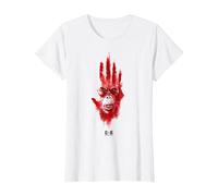 Monsterverse Godzilla x Kong : The New Empire Skar King Adulte T-Shirt, Femme, Blanc, XXL