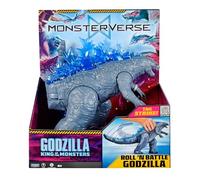 MonsterVerse Roi des monstres Figurine officielle Godzilla Roll N Battle Attaque de queue géante - Figurine d'action à mouvement activé par la roue de 28 cm inspirée du film avec queue en mouvement