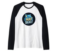 Monstre Amusant avec Discours de la bête de la Sieste Manche Raglan