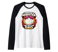 Monstre créé : Elle m'appelle Papa, Volley-Ball, Fille, Volley Manche Raglan