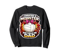 Monstre créé : Elle m'appelle Papa, Volley-Ball, Fille, Volley Sweatshirt