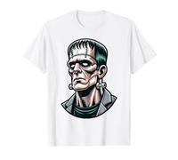 Monstre de Frankenstein T-Shirt Graphique avec Valeur, Homme, Blanc, M