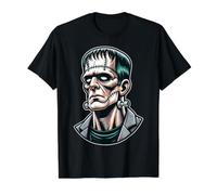 Monstre de Frankenstein T-Shirt Graphique avec Valeur, Homme, Noir, XL