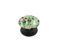 Monstre de noël Vert mariée Frankenstein Effrayant Horreur PopSockets PopGrip Adhésif