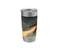 Monstre du Loch Ness le dragon cracheur de feu Gobelet isotherme en acier inoxydable double paroi