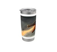Monstre du Loch Ness le dragon cracheur de feu Gobelet isotherme en acier inoxydable double paroi