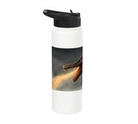 Monstre du Loch Ness le dragon cracheur de feu Stainless Steel Insulated Water Bottle