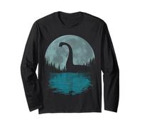 Monstre du Loch Ness pour Enfants, Hommes et Femmes. Lac drôle Nessie Moon Manche Longue
