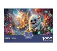 Monstre en Peluche Puzzle 1000 Pieces Cadeau Unique Luminous forêt Challenge Toy À De Qualité Supérieure Peinture Art pour Adultes Enfants 38x26cm/1000pcs