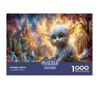 Monstre en Peluche Puzzle 1000 Pièces Jouet en Bois Cadeau Unique Décoration Intérieure Luminous forêt Challenge Toy Adultes & Enfants des 14 Ans 52x38cm/1000pcs